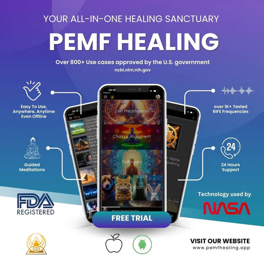 1 Year Subscription for PEMF Therapy, Frequency Healing and Meditation App