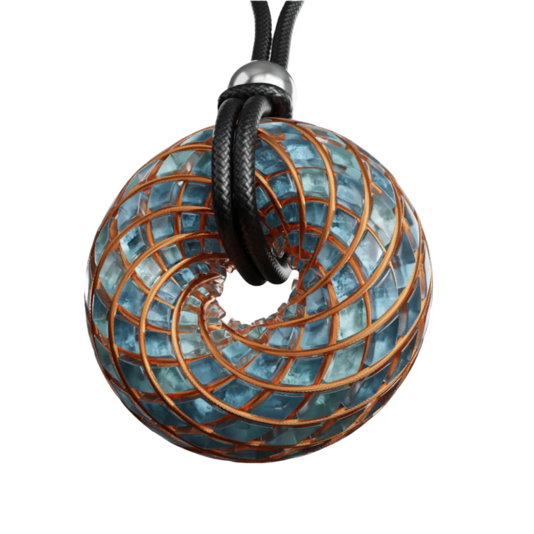 Aqua Superluminal - iTorus iZ Crystal Toroidal Pendant
