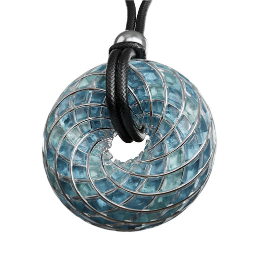 Aqua Superluminal - iTorus iZ Crystal Toroidal Pendant