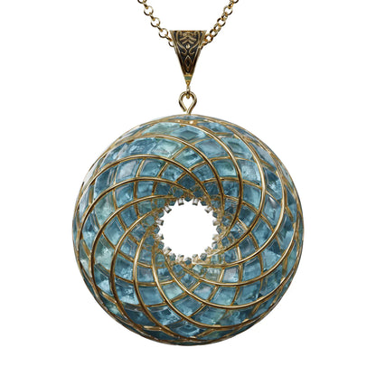 Aqua Superluminal - iTorus iZ Crystal Toroidal Pendant