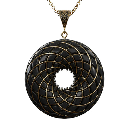 C60 Shungite - iTorus iZ Crystal Toroidal Pendant