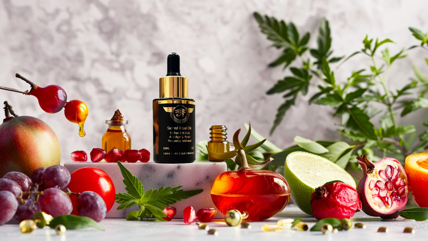 Sacred Youth Elixir Infused with Saffron and 24K Gold