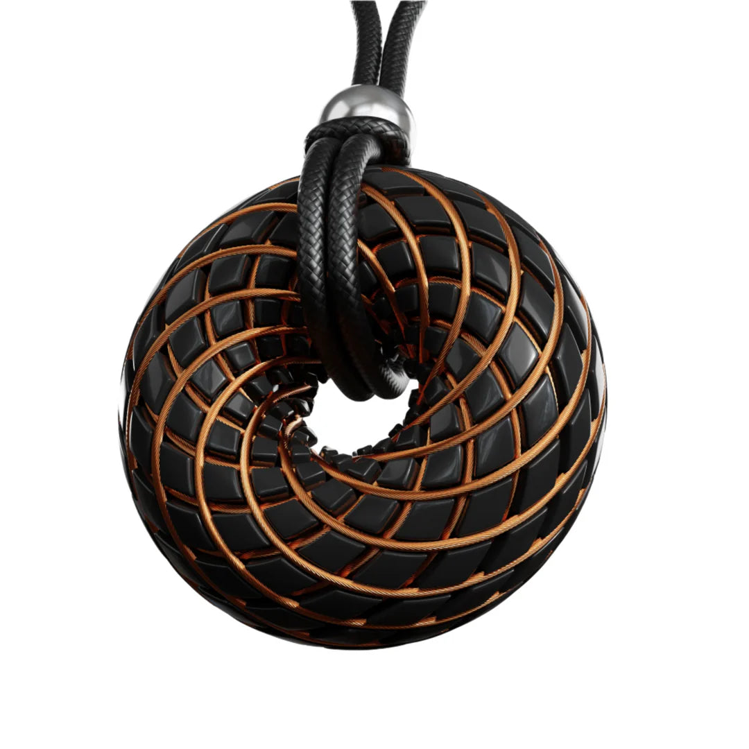 C60 Shungite - iTorus iZ Crystal Toroidal Pendant
