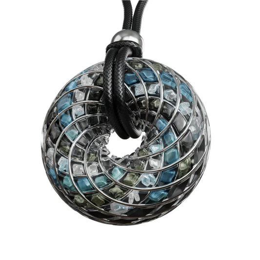 Custom Superluminal Spiral - iZ Crystal Toroidal Pendant