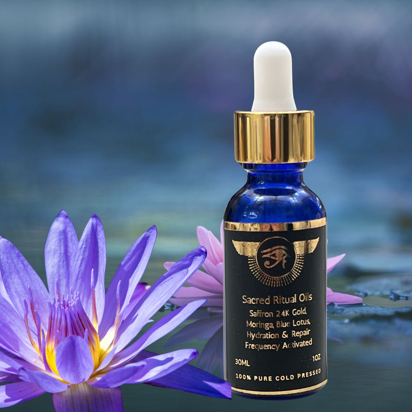 Ultra Potency Blue Lotus 300 X Nymphaea Caerulea Extract with Moringa & Saffron