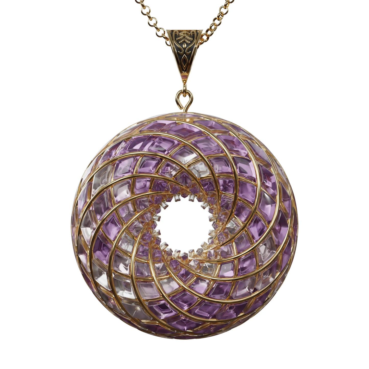 Violet Flame - iTorus iZ Crystal Toroidal Pendant