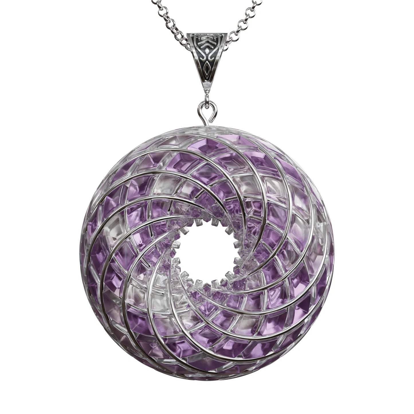 Violet Flame - iTorus iZ Crystal Toroidal Pendant